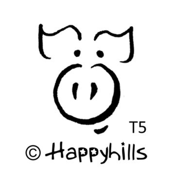 Figurenkegelstempel Schwein 2,3 cm