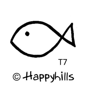 Figurenkegelstempel Fisch 2,3 cm