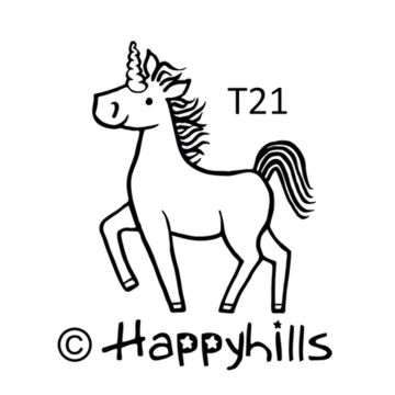 Figurenkegelstempel Einhorn 2,3 cm