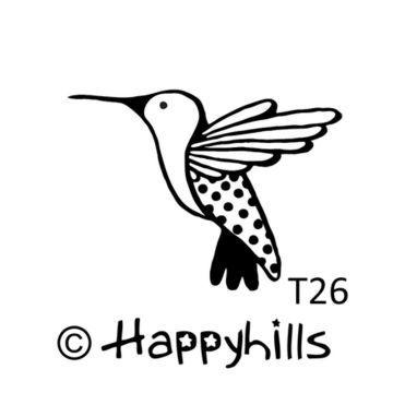 Figurenkegelstempel Kolibri 2,3 cm
