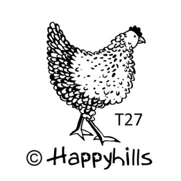 Figurenkegelstempel Huhn 2,3 cm