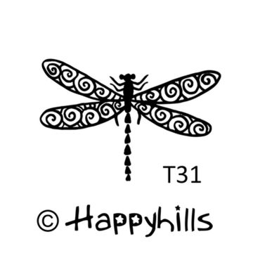Figurenkegelstempel Libelle 2,1 cm