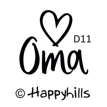 Figurenkegelstempel Oma 2,1 cm