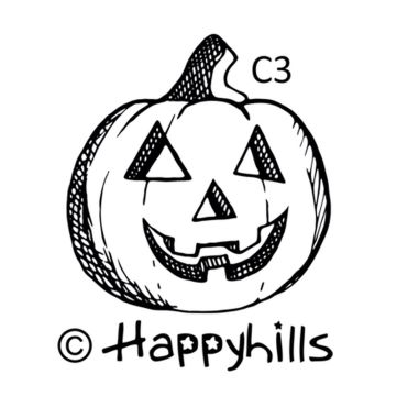 Figurenkegelstempel Halloweenkürbis 2,3 cm