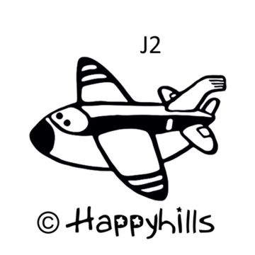 Figurenkegelstempel Flugzeug 2,3 cm