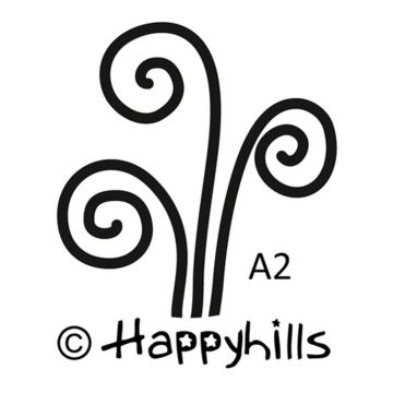Figurenkegelstempel drei Kringel 2,3 cm Happyhills Stempel