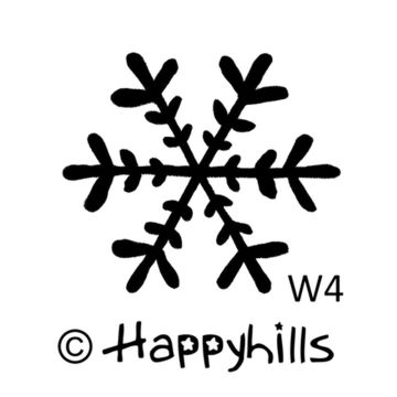 Figurenkegelstempel Schneeflocke 2,3 cm Weihnachten