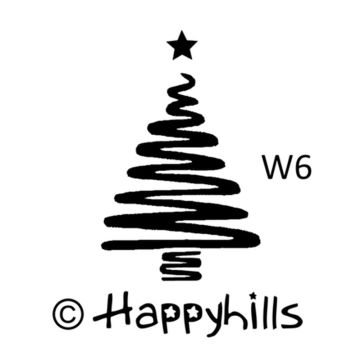 Figurenkegelstempel Tannenbaum mit Stern 2,3 cm Weihnachten