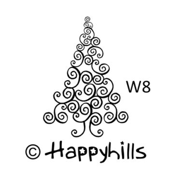 Figurenkegelstempel Tannenbaum Kringel 2,3 cm Weihnachten