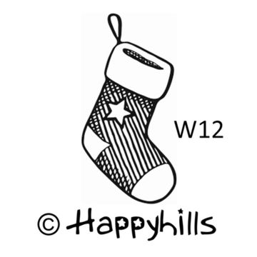 Figurenkegelstempel Socke 2,3 cm Weihnachten