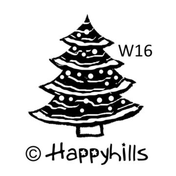 Figurenkegelstempel kleiner Tannenbaum dick 2,3 cm Weihnachten