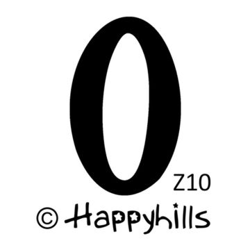 Figurenkegelstempel Zahl 0 2,3 cm