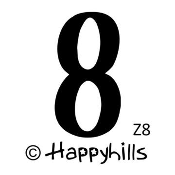 Figurenkegelstempel Zahl 8 2,3 cm