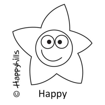Figurenkegelstempel Happy 2,3 cm