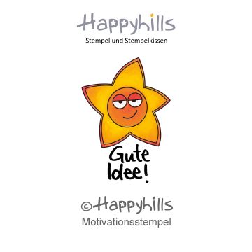 Stempel Gute Idee 2,5X3,5 cm Happyhills Stempel
