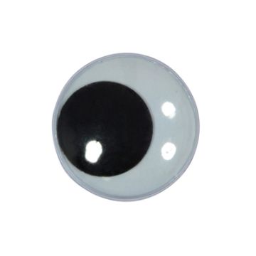 Wackelauge weiß-schwarz 12 mm 12 St 0078-12 4016490053200  