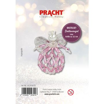 Bastelset Ballonengel rosa ca. 6,5 cm
