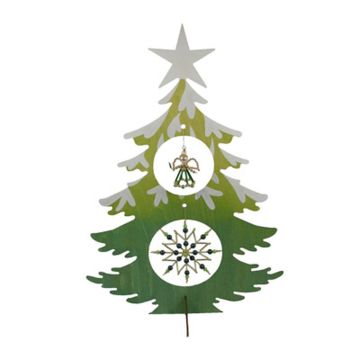 Bastelset Weihnachtsbaum grün goldfarben 43x34 cm