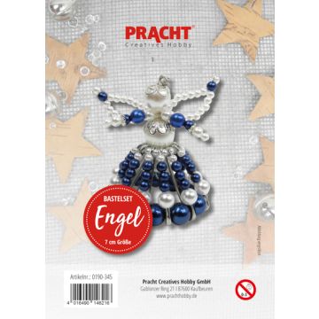 Bastelset Engel blau-silberfarben ca. 7 cm