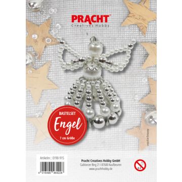 Bastelset Engel weiß-silberfarben ca. 7 cm
