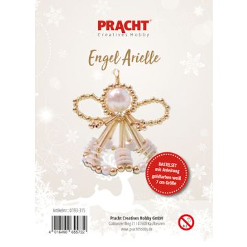 Engelset mit Pailletten goldfb.-weiß ca. 7 cm