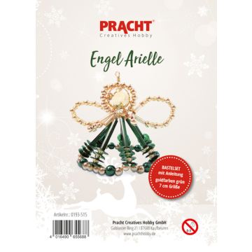 Engelset mit Pailletten goldfb.-grün ca. 7 cm