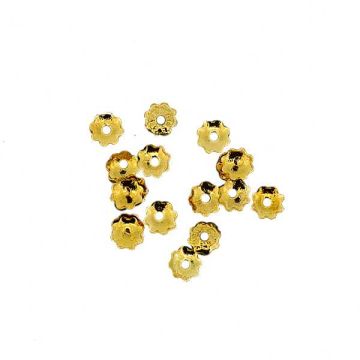 Perlkappen goldfarben 4 mm