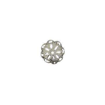 Perlkappen platinfarben 12 mm