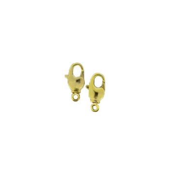 Karabiner mit Drehöse goldfarben 10 mm