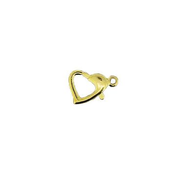 Karabiner Herz goldfb. 10x10 mm