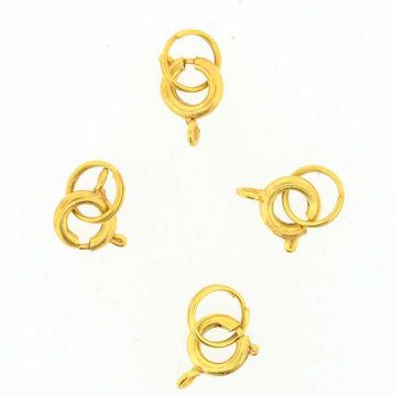 Federring mit Spaltring goldfarben 7 mm