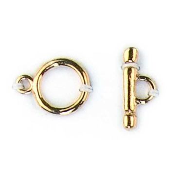 Knebelverschluss goldfarben 12 mm