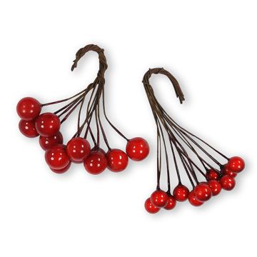 Deko-Beeren rot 11+9 mm