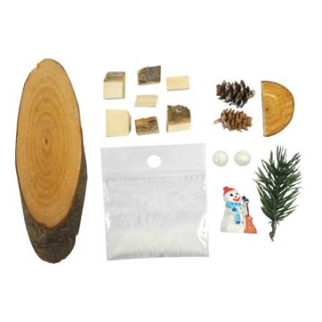 Weihnachtsmix Schneemann natur