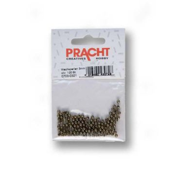 Wachsperlen oliv 3 mm Lochgröße 0,7 mm