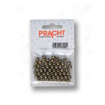 Wachsperlen oliv 4 mm Lochgröße 0,8 mm
