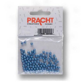 Wachsperlen hellblau 6 mm Lochgröße 0,8 mm