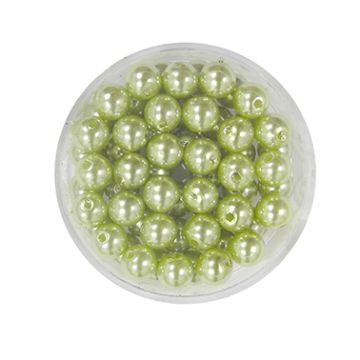 Wachsperlen grün 6 mm Lochgröße 0,8 mm