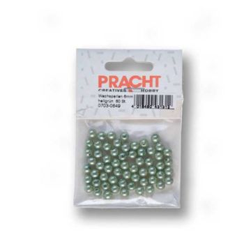 Wachsperlen grün 6 mm Lochgröße 0,8 mm