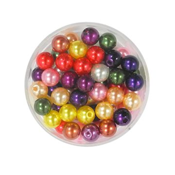 Wachsperlen Mix 6 mm Lochgröße 0,8 mm