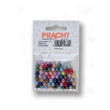 Wachsperlen Mix 6 mm Lochgröße 0,8 mm
