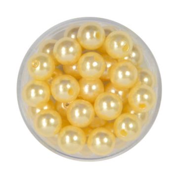 Wachsperlen champagner 8 mm Lochgröße 1 mm