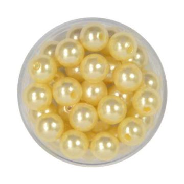 Wachsperlen champagner 8 mm Lochgröße 1 mm