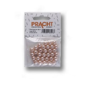 Wachsperlen rosa 8 mm Lochgröße 1 mm