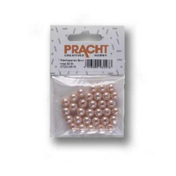 Wachsperlen rosa 8 mm Lochgröße 1 mm