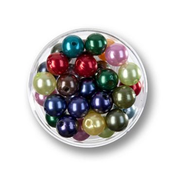 Wachsperlen Mix 8 mm Lochgröße 1 mm