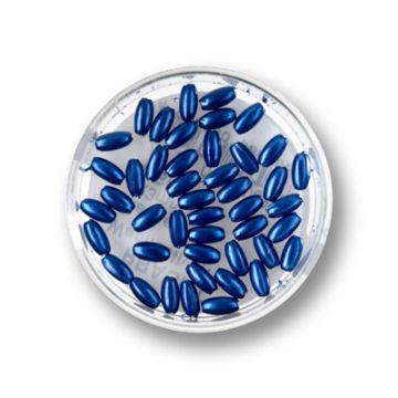 Wachsoliven marine 6x3 mm Lochgröße 0,8 mm