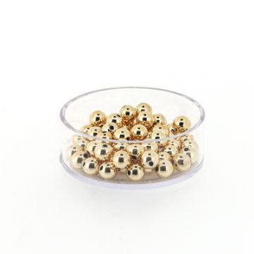 Metallic-Perle goldfb. 6 mm Lochgröße 1 mm 0710-06934 4016490083078  