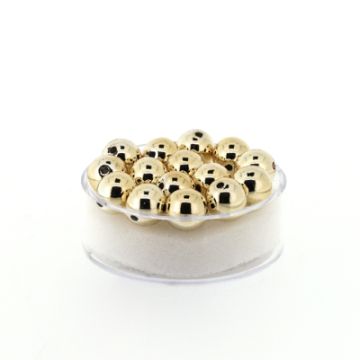 Metallic-Perle goldfarben 8 mm Lochgröße 1 mm