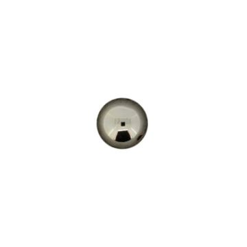 Metallic-Perle silberfarben 10 mm Lochgröße 1 mm